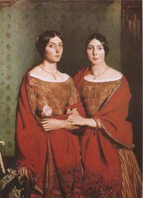 Theodore Chasseriau The Sisters of the Artist (mk09) Spain oil painting art